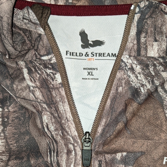 Field & Stream Realtree long sleeve Quarter Zip Pullover Size XL Smartwick - Picture 2 of 9